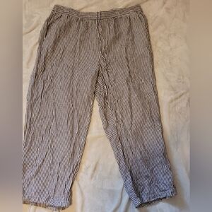 Old Navy Striped Linen Pants
